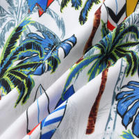 Camisa de manga corta para hombre, Camisa ajustada con estampado de flores fragmentadas, serie CS, primavera y verano, 2024 - details 77