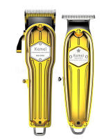 Kemei-cortadora de pelo profesional de metal para hombre, cortadora de pelo eléctrica, recargable, para Barba - details 1