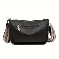 Bolso Bandolera Moderno con Diseño de Tachuelas, Elegante Bolso de Hombro con Correa Ancha Ajustable y Cierre de Cremallera - details 11