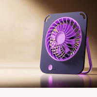 Ventilador portátil recargable por USB, diseño de escritorio y montaje en pared, fuerte volumen de aire con 3 niveles de ajuste, funcionamiento silencioso, adecuado para oficina en casa, dormitorio y dormitorio, ¡un regalo de verano ideal! dormitorio y do - details 1