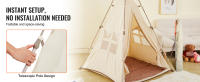 SucceBuy Tienda de campaña para niños, de 1 a 5 años, con tapete y lámpara, ventanas, interior y exterior, yurta para niños y niñas - details 1