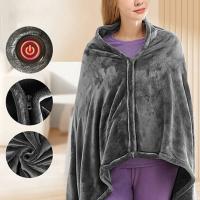 USB Electric Heated Blanket 3 Heating Levels Fleece Heated Mat Wearable Body Warmer Blanket for Household and Office - details 4