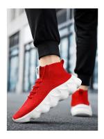 Zapatillas deportivas transpirables para hombre, zapatos informales de suela gruesa con cordones, Tenis blancos, a la moda - details 10
