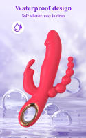 Vibrador de empuje de conejo para mujer, estimulador automático telescópico del punto G, clítoris, masturbación femenina, Juguetes sexuales para adultos - details 1