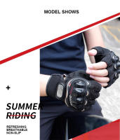 Guantes de Motocicleta MJMOTO Transpirables Antideslizantes Protección de Casco Duro Ligero Resistente al Desgaste Adecuados para Conducción en Ciudad, Off-road, Skateboarding Tallas M-XL - details 10