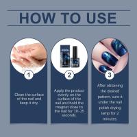 Esmalte de Uñas Azul Negro Duración Larga, Secado Rápido, Suave al Agua Arte de Uñas de Belleza - details 11
