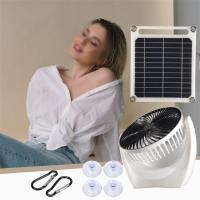 Panel Solar portátil multiusos para exteriores, ventilador alimentado por energía Solar, cargador Solar inteligente de 6W, ahorro de energía - details 1