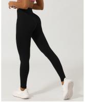 Pantalones de Yoga y Estiramiento de Nylon Color Natural Sin Línea T Leggings Deportivos de Secado Rápido Moda Casual para Mujeres - details 9