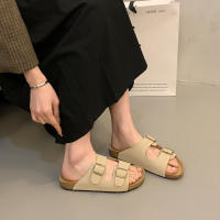 Zapatos de suela gruesa para mujer, zapatillas de uso externo, sandalias Boken con aumento de altura, semi remolque, tendencia de verano, 2024 - details 12
