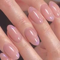 24 UDS francés Simple INS borde blanco Color desnudo punta falsa almendra Stick chica parche herramienta de uñas - details 3