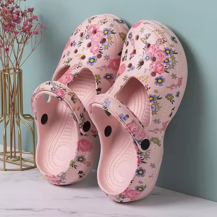 Zapatillas de Eva de Moda para Mujer Bebealy Suela Gruesa, Resistente al Desgaste, Impermeables para Uso al Aire Libre - 1
