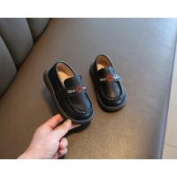 Zapatos de cuero para niños pequeños, zapatos planos de fiesta para boda con gancho y bucle, fáciles de usar, mocasines suaves para niños, tendencia clásica suave, 2025 - details 6