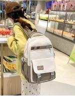 Mochila escolar de gran capacidad para niñas adolescentes, mochila grande de nailon resistente al agua para estudiantes de secundaria - details 6