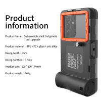 Funda subacuática de buceo profesional para iPhone 14, 13, 15, 16 Pro Max, S25 Ultra, S24 FE, 50 pies/15m - details 13