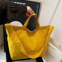 Bolso de hombro de nailon con cremallera informal, bolso de mano de gran capacidad de Color sólido de estilo coreano, bolsa de almacenamiento, bolso suave para axila para exteriores - details 3