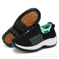 Zapatos antideslizantes de mujer de gran tamaño, zapatos de madre, calcetines, zapatos informales de tejido con mosca, zapatos de mujer mecedora - details 4