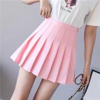 Falda plisada blanca para mujer de cintura alta, cierre de cremallera, estilo preppy, moda estudiantil, danzas en negro - details 4