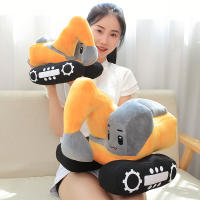 Juguete de Peluche de Excavadora Creativa Muñeco de Máquina Suave para Decoración del Hogar - details 12