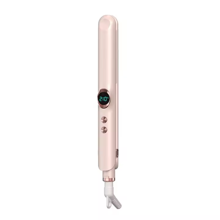 Clip de Placa Recta de Iones Negativos No Da Daño al Cabello, Rizador, Peine Recto de Doble Propósito para Rizar, Alisador de Cabello, Pinza de Cabello para Mujeres, Férula Eléctrica - 1
