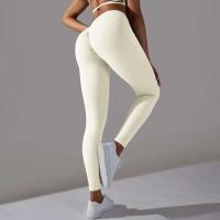 Leggings cruzados para mujer, pantalones de yoga con bolsillo, malla deportiva transpirable para correr y andar en bicicleta, leggings de entrenamiento de cintura alta - details 11