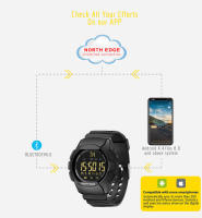 NORTH EDGE AK reloj táctico para hombre 100m impermeable alerta de mensaje entrante - details 7