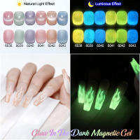Arte Clavo esmalte de uñas en Gel magnético, Serie fluorescente, esmalte de uñas UV Soak Off, manicura reflectante que brilla en la oscuridad - details 4