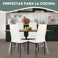 Pack de 2 Sillas de Comedor Tapizadas - Sillas Cocina Tapizadas - Pack Sillas Comedor (Blanco, 2) - details 11
