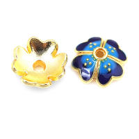 Tapetes de Flores de Brasso Dorado 18K 30PCS Accesorios de Joyería DIY de Alta Calidad - details 36