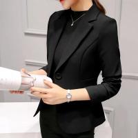 Blazer Elegante para Mujer Traje de Oficina Formal de Talla Delgada Chaqueta con Bolsillos - details 5