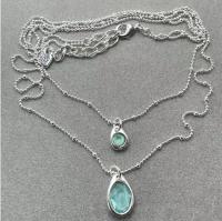 UNO de Collar de mujer con colgante de cristal verde de múltiples capas, accesorio lujoso y exquisito, collar de regalo de alta calidad. - details 1