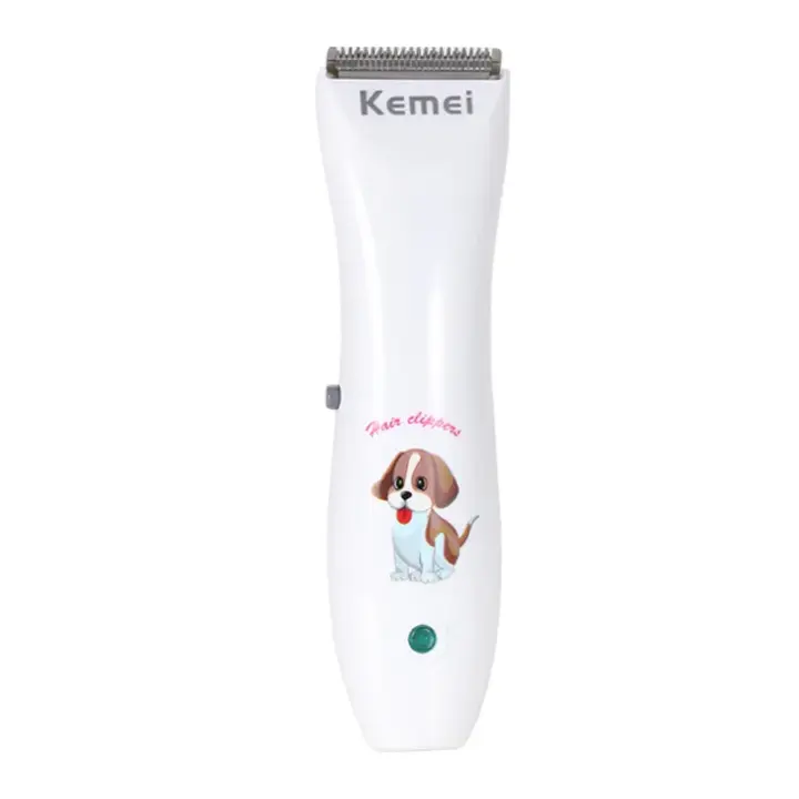 Kemei-Afeitadora eléctrica inalámbrica para perros y gatos, juego de cortapelos silencioso, recargable por USB, bajo ruido - 1