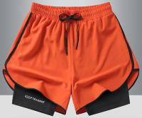 Pantalones cortos deportivos 2 en 1 para hombre, para correr rápido, gimnasio con bolsillos para exterior - details 8