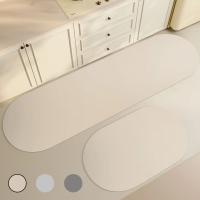Alfombrilla superabsorbente para suelo de tierra de diatomeas, Color sólido, antideslizante, de secado rápido, para cocina y baño - details 3