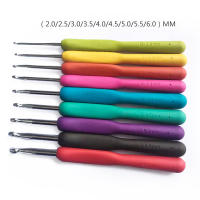 Agujas de Crochet de Aluminio Ergonómicas Juego de 1 Set Mango Suave y Cómodo para Tejer y Costura DIY Herramientas de Costura Peluche - details 1