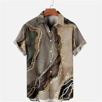 Camisa de moda retro para hombre, top informal de manga corta, moda hawaiana, camisa holgada y transpirable con botones, 2023 - details 12