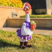 Estatuilla de Pato de Resina Exquisita Adorable Arte Duradero para Jardín Adorno de Granjero - details 7