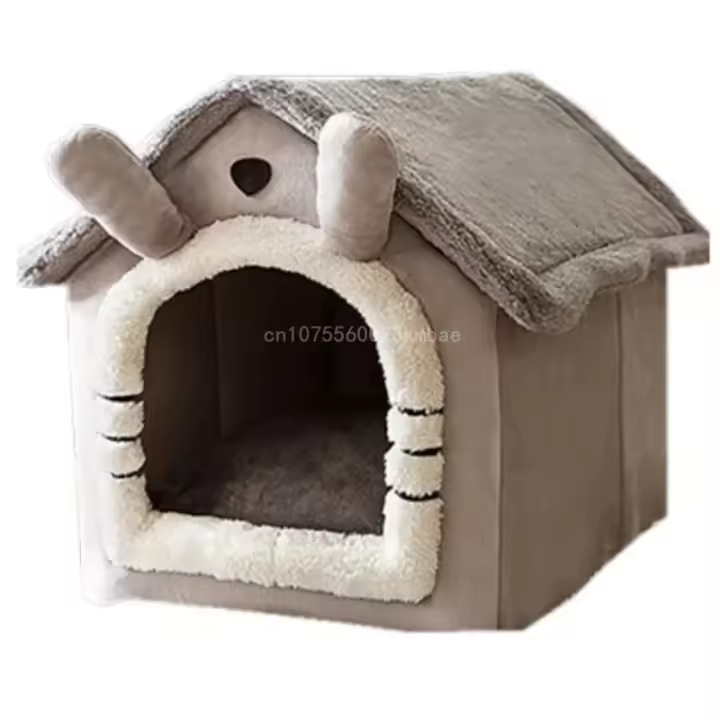 Casa plegable para mascotas, nido extraíble para cachorros, lavable, cama suave para dormir para perros Extra pequeños y medianos - 1