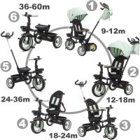 Bicicleta de Niño Plegable Evolutiva Asiento Reclinable y Giratorio 360 - details 10