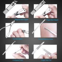 Scttomon Set de Manicura de Acero Inoxidable Kit de Pedicura de 18 Piezas para Cuidado de las Uñas Profesional - details 2
