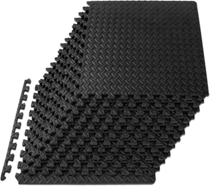 ProsourceFit Rompecabezas de Entrenamiento EVA Interlocking Foam Equipo de Fitness para Hogar o Gimnasio Almohadilla de Yoga para Niños 24 pulgadas x ½ pulgada 48 Sq Ft - 1