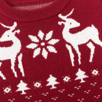 Suéter informal tejido con estampado de renos para niños y niñas, suéteres de árbol de Navidad, ropa cálida para bebés, Año Nuevo - details 19