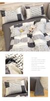 Juego de Ropa de Cama de Algodón Puro de Alta Calidad para el Hogar con Funda de Edredón de Manga Reina 100% Algodón Amigable con la Piel con Sábanas y Fundas de Confort - details 50