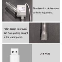 Bomba sumergible pequeña USB portátil, ventosa ultrasilenciosa, Mini bomba de agua de 1W, bomba de fuente de agua de plástico para acuario - details 2