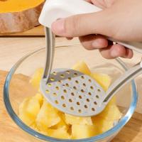 Trituradora Manual de patatas prensadas, herramienta de cocina portátil, prensa de barro de plástico - details 2
