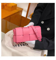 Bolso Cruzado de Moda para Mujer 2025 Bolso de Pecho Tejido en Rosa Nicho Bolso Cruzado para Mujer - details 13