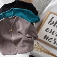 Moda coreana abrigo para niños cárdigan de manga larga otoño bebés niñas algodón Casual Top abrigos chaqueta primavera - details 13