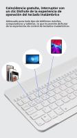 Kit Teclado y Ratón Bluetooth 5.3 Español - Diseño Ultradelgado 7", Teclado Silencioso con Carga Rápida 44 Días, Ratón Portátil Metalizado - Compatible iOS/Android/Windows para Oficina y Hogar - details 4