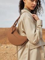 Bolso cruzado de Color puro para mujer, bolso de hombro doble, a la moda, combina con todo - details 0