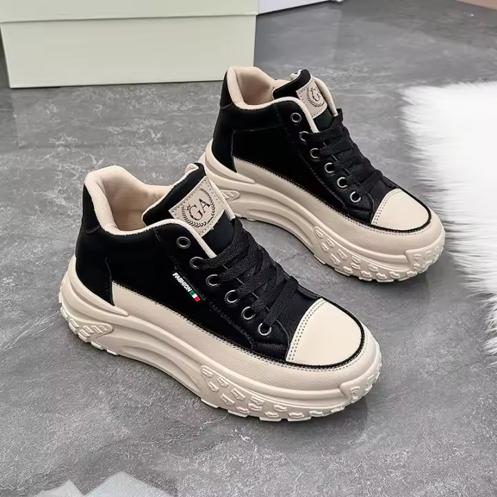 Zapatillas de Plataforma Estilo Coreano para Primavera 2025 Zapatillas de Correr para Estudiantes con Aumento de Altura - 1