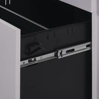 metal gris claro 3 cajones ruedas cerradura industrial oficina Cami - details 6